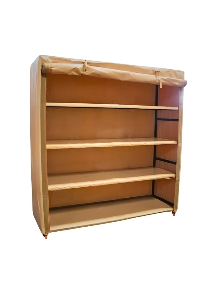 TIITAS Portable Folding Storage Cupboard – Large Capacity 200x200x70cm, Durable & Practical Wardrobe Organizer with High-Quality Material for Home, Bedroom ,Office & Outdoor - Image 3