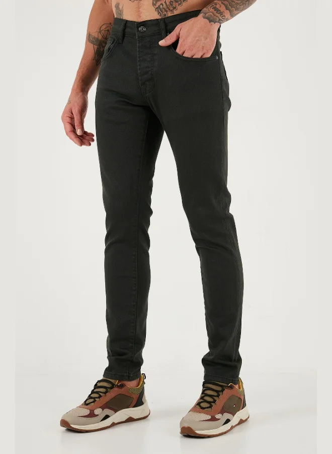 Buratti  Buratti Stretch Cotton Slim Fit Normal Waist Skinny Leg Jeans Men's JEANS 1115C24NAPOLI for Men | Best Price UAE