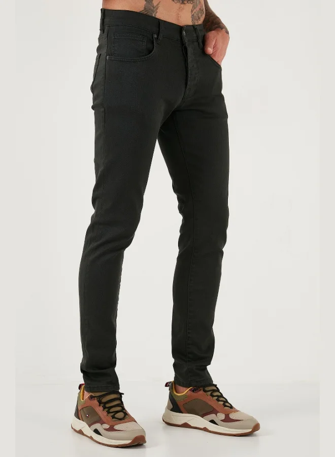 Buratti  Buratti Stretch Cotton Slim Fit Normal Waist Skinny Leg Jeans Men's JEANS 1115C24NAPOLI for Men | Best Price UAE