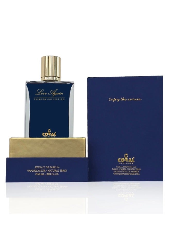 Coral LOVE AGAIN - Premium Collection Extrait De Parfum, for Men & Women - 60 ml  - Image 2