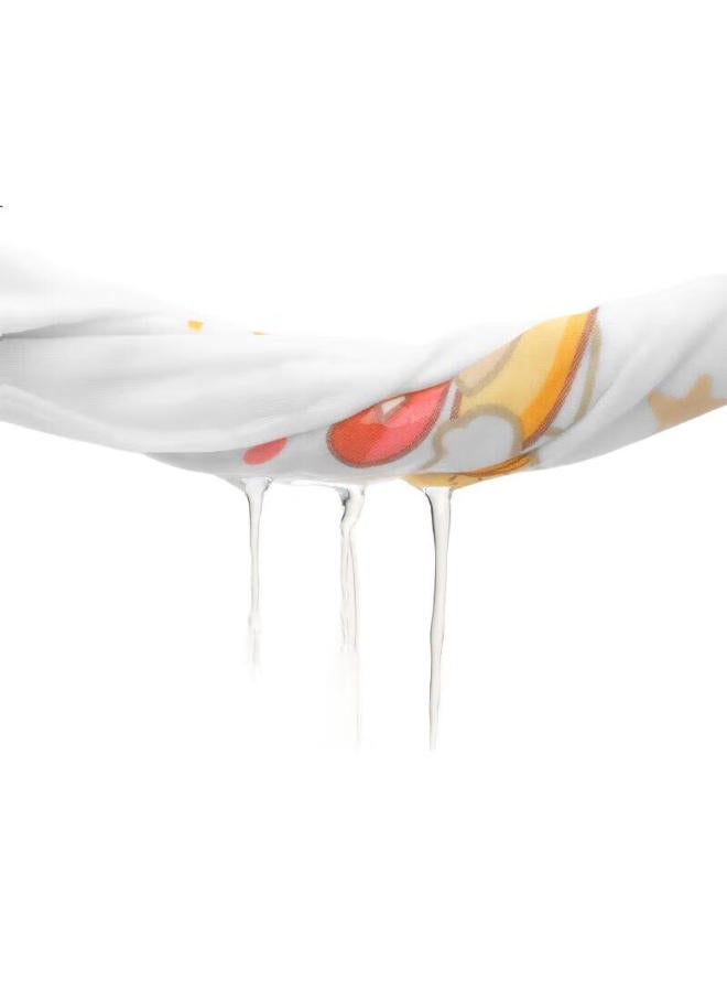 YEEHOO Baby Drool Bib, Newborn Pure Cotton Ultra-Soft Small Square Towel, Baby Face Towel, Children'S Gauze Towel, 2-Pack - Image 3