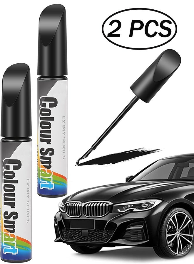 2 Pcs Car Scratch Remover Car Paint Scratch Repair Car Scratch Remover Pen  Car Accessories Car Pro Mending Car Remover Scratch Repair Paint Pen  Automotive Touch Up Paint (Black) - Image 1