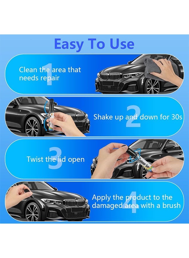 2 Pcs Car Scratch Remover Car Paint Scratch Repair Car Scratch Remover Pen  Car Accessories Car Pro Mending Car Remover Scratch Repair Paint Pen  Automotive Touch Up Paint (Black) - Image 5