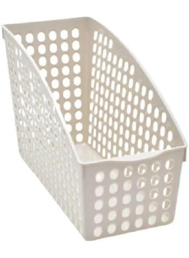 Versatile general-purpose baskets for storing and organizing various files and documents; 22 x 8 x 15.5 cm, beige. - Image 1