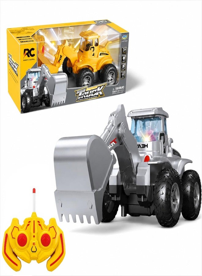 Amitasha Remote Control Excavator Truck Toy, 2.4GHz All‑Terrain Sand‑Friendly RC Construction Vehicle, 360° Spin Rotation, Long Playtime & Range, Birthday STEM Gifts for Ages 3+ - Image 1