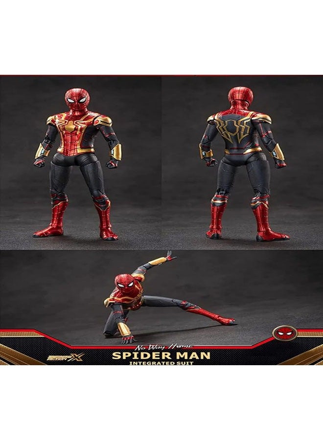 عام دميّة سبايدر مان "لا مكان للذهاب إليه" - سلسلة الأبطال الأسطورية من الأفلام الجديدة لعام 2022 - دمية رائعة بطول 7 بوصات مع مفاصل قابلة للحركة بالكامل، مجموعة فاخرة من ألعاب سبايدر مان (باللونين الذهبي والأحمر). - Image 5