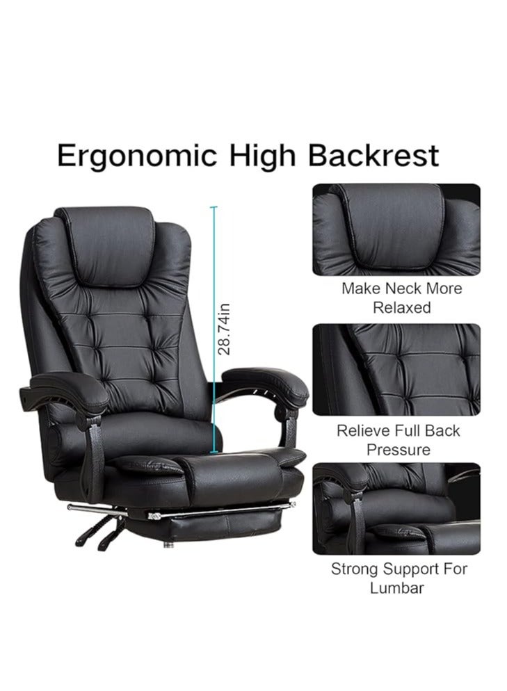 Arabest Ergonomic Office Chair Furniture Executive Recline Extra Padded Office Chair Massage Three-Point Stable Connection with Integrated Linkage Armrest Ergonomically Designed to Relieve Fatigue - Image 4