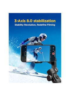 Arabest Smart XE Foldable 3-Axis Handheld Phone Gimbal with Focus Wheel, Face/Object Tracking for iPhone 16 15 Pro Max/Android Video Recording  - Image 2