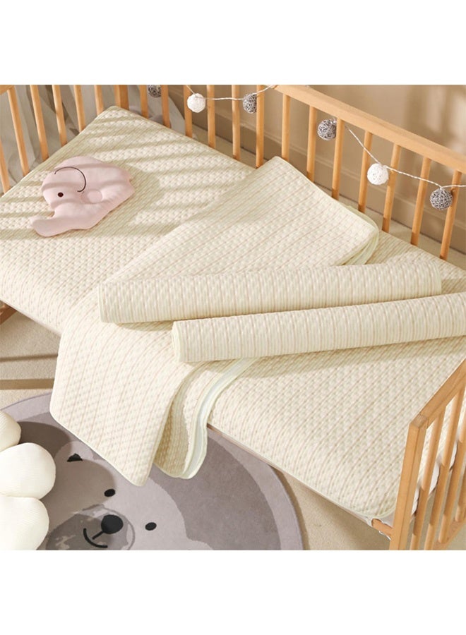 أجريون ​​2 قطعة وسادة سرير مقاومة للماء قابلة لإعادة الاستخدام 70x90 سم، 4 طبقات وسادات تبويل ناعمة للأطفال بسطح قطني 100%، وسادات حماية فراش قابلة للغسل للأطفال، النساء، المسنين، الحيوانات الأليفة، السرير، الأريكة - Image 5