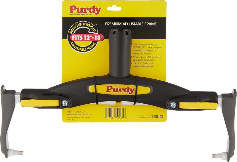 Purdy 753018 Premium Adjustable Paint Roller Frame, 12-Inch to 18-Inch - Image 1