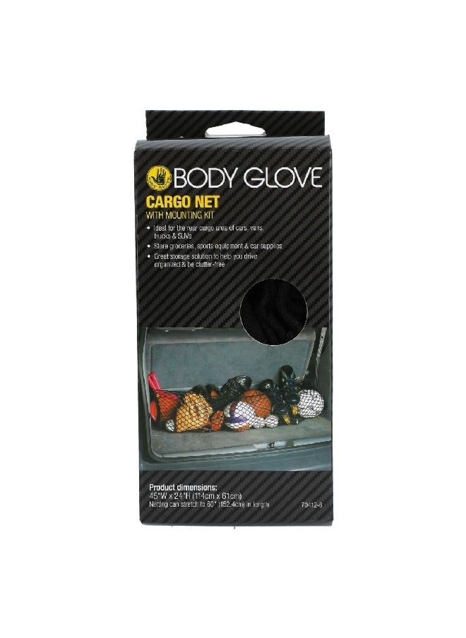 Body Glove شبكة شحن خلفية متينة مع مجموعة تركيب سوداء 114 × 61 سم 22-1-70412-8  - Image 1