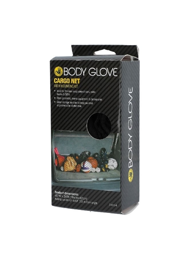 Body Glove شبكة شحن خلفية متينة مع مجموعة تركيب سوداء 114 × 61 سم 22-1-70412-8  - Image 3