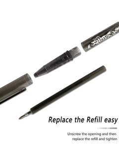 Excefore Erasable Pens Erasable Rollerball Pen 0.5mm Tip Rubber Pen Ink Eraser Pen 12 Colors Erasable Gel Pens for Kids Adults School Supplies Office Stationery Color Hot Water Type Erasable Pen  - Image 4