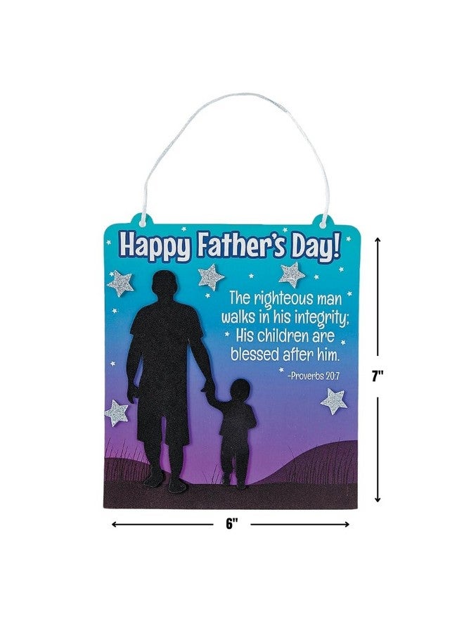 Fun Express Religious Father's Day Sign Craft Kit - Makes 12 - DIY Crafts for Kids and Sunday School Activities - Image 2