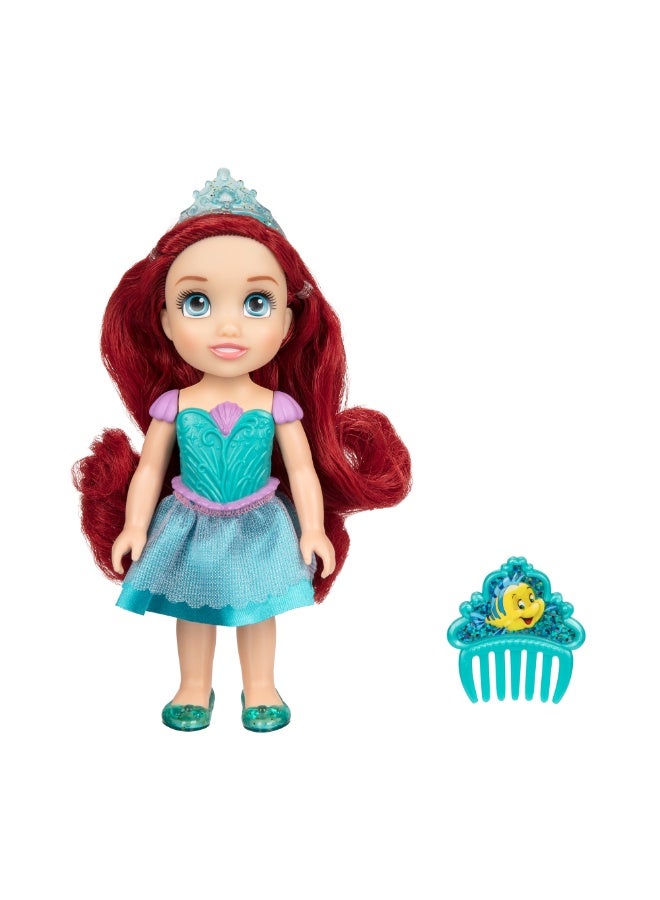 Disney Princess Petite Doll Ariel with Comb 6-Inches | Little Mermaid | Collectible Doll | Fashion Doll | Gift for Girls - Image 1