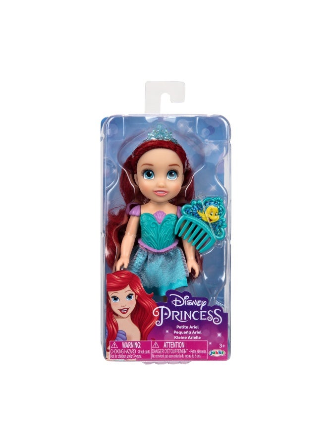 Disney Princess Petite Doll Ariel with Comb 6-Inches | Little Mermaid | Collectible Doll | Fashion Doll | Gift for Girls - Image 2