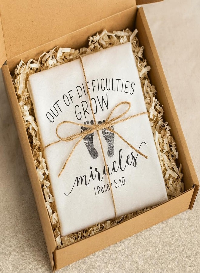 Witty and Bitty Out of Difficulties Grow Miracles Rainbow Baby After Miscarriage Onesie/Bodysuit - Image 4