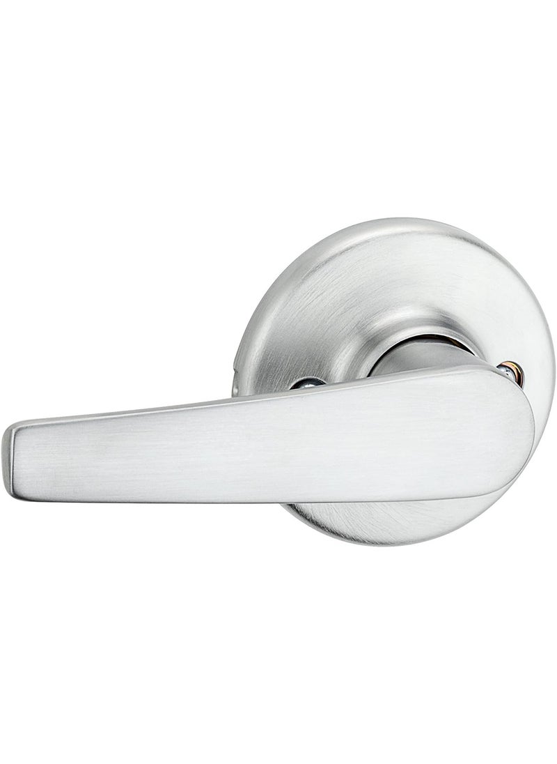 Kwikset Kwikset Delta Interior Passage Door Handle Lever For Closet and Hallway Doors Reversible NonLocking Handle Lever Satin Chrome  - Image 2