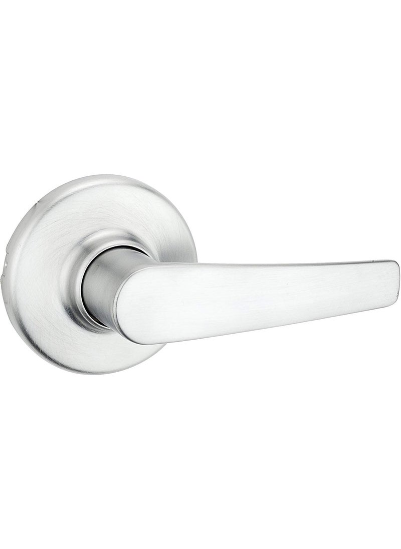 Kwikset Kwikset Delta Interior Passage Door Handle Lever For Closet and Hallway Doors Reversible NonLocking Handle Lever Satin Chrome  - Image 1