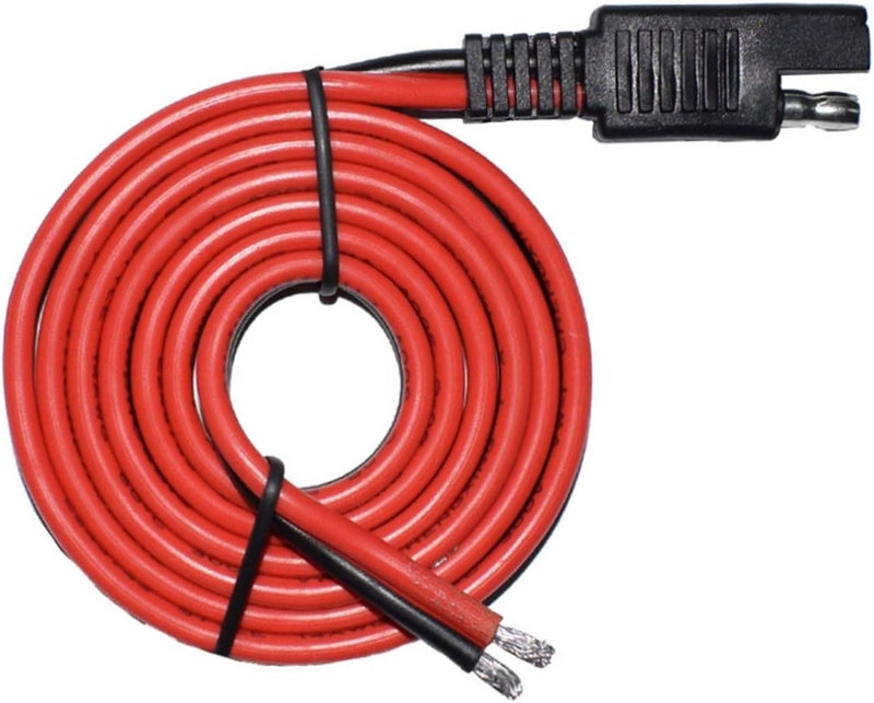 كابل تمديد موصل SAE 14AWG من LIXIN، قابس فصل سريع SAE، كابل تمديد سيارات SAE، قابس SAE للوحة الشمسية (2 متر/6.5 قدم) - Image 1