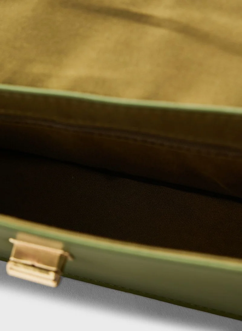 ELLA Minimalist Flap Baguette Bag