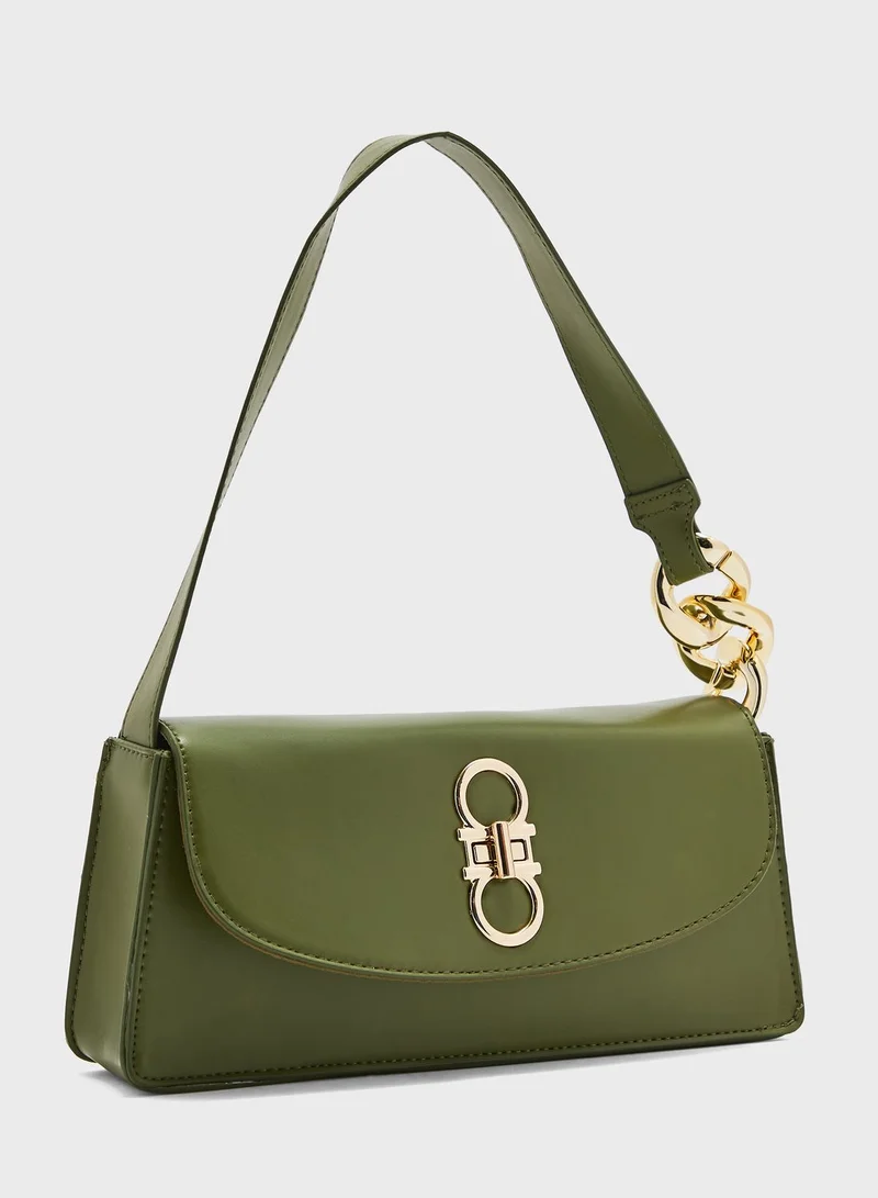 ELLA Minimalist Flap Baguette Bag