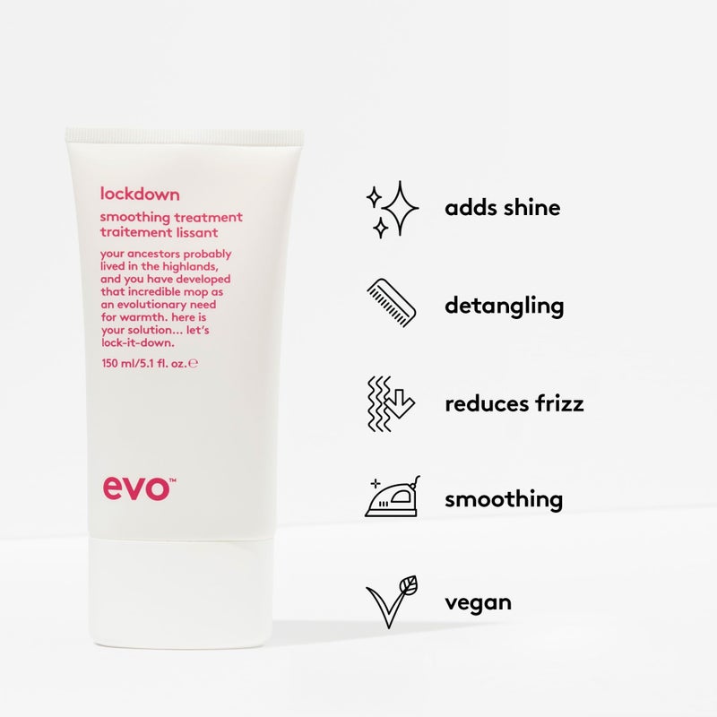 EVO Lockdown Smoothing Treatment - Leave-In Hair Treatment - Protects Color-Treated Hair and Reduces Frizz - 150ml / 5.1fl.oz - Image 2