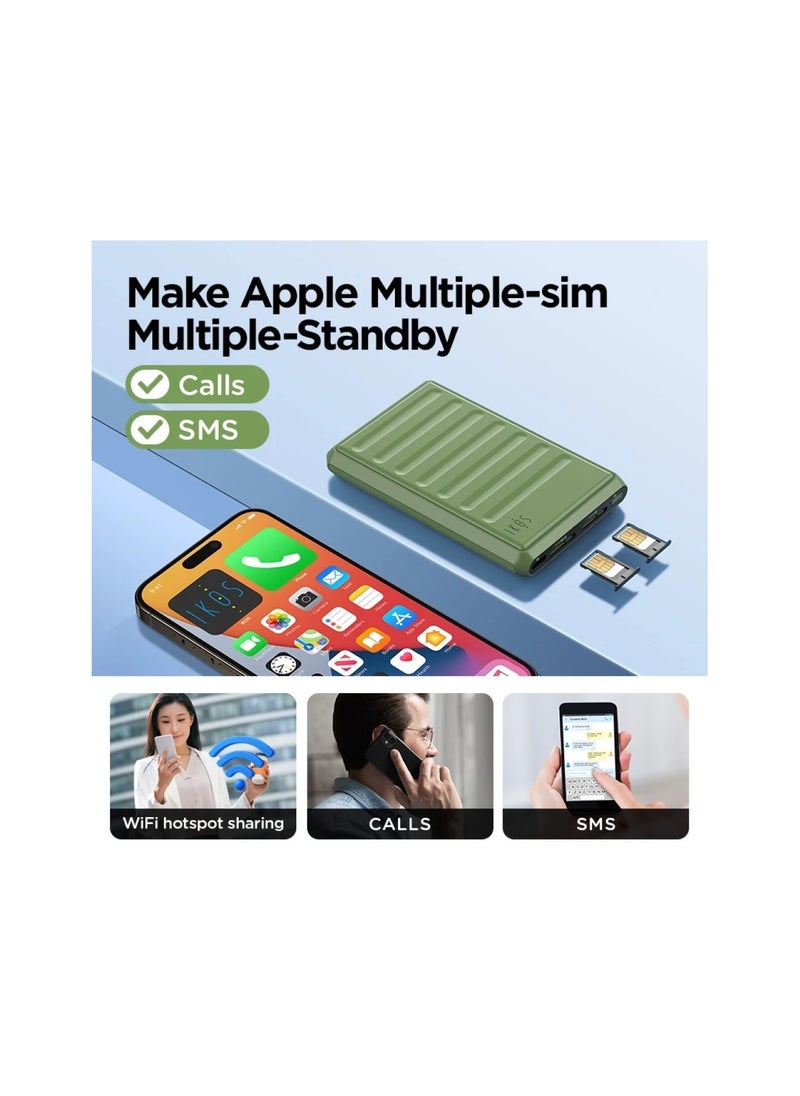 Generic - IKOS K7 Dual Sim Adapter with 4G Support for iPhone - Image 1