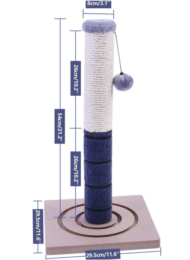 Alissa - 56 cm Cat Scratching Post Cat Interactive Toys Extra Post and Dangling Ball Included 22 inches - Image 1