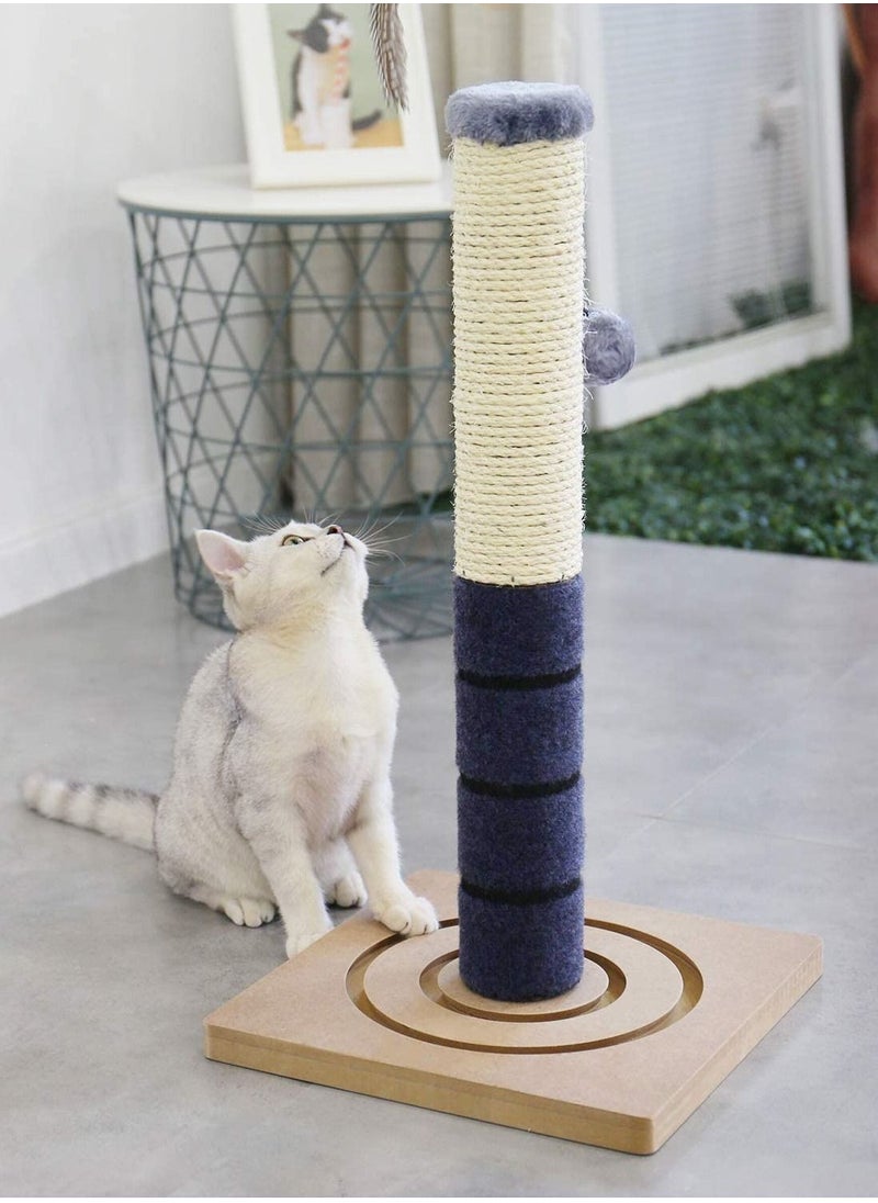 Alissa - 56 cm Cat Scratching Post Cat Interactive Toys Extra Post and Dangling Ball Included 22 inches - Image 1