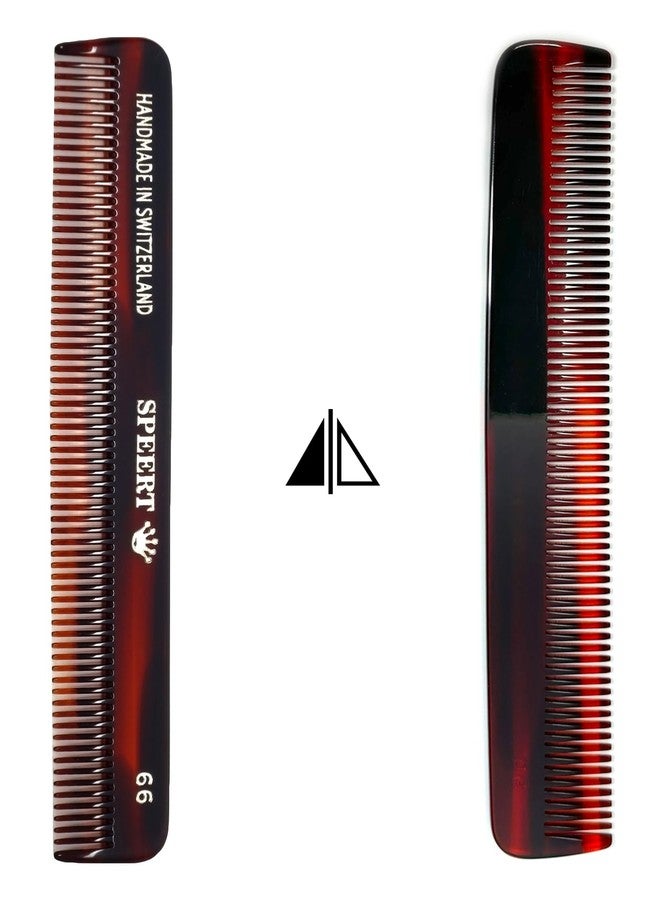 Speert #66 Handmade Narrow Tooth Comb Tortoise Havana Acetate Fine Straight Thin Detangling Parting Grooming Teasing Hair Styling Hairdresser Barber Hairdressing Wet Dry Pocket Travel Women Men Kids - Image 5