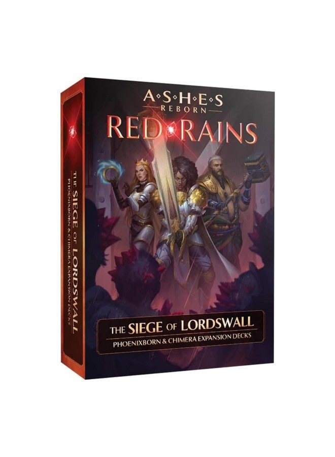 Plaid Hat Games Ashes Reborn: Red Rains Siege of Lordswall Expansion Decks - Phoenixborn & Chimera Set for 1-2 Players, Ages 14+ - Requires Corpse of Viros & Master Set - Image 1