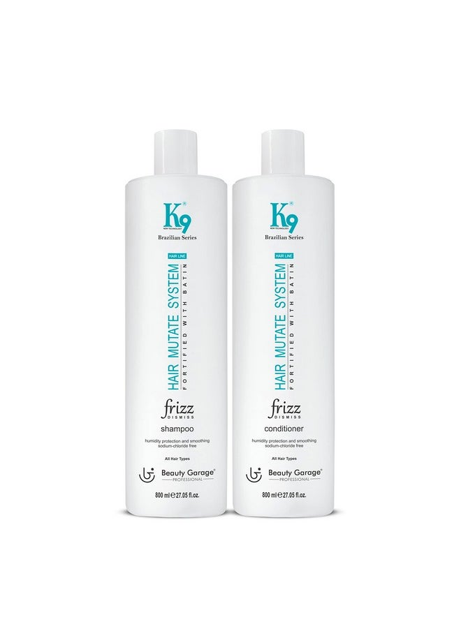 Beauty Garage Beauty Garage K9 Frizz Dimiss (Shampoo & Conditioner) 800ml Pack  - Image 1