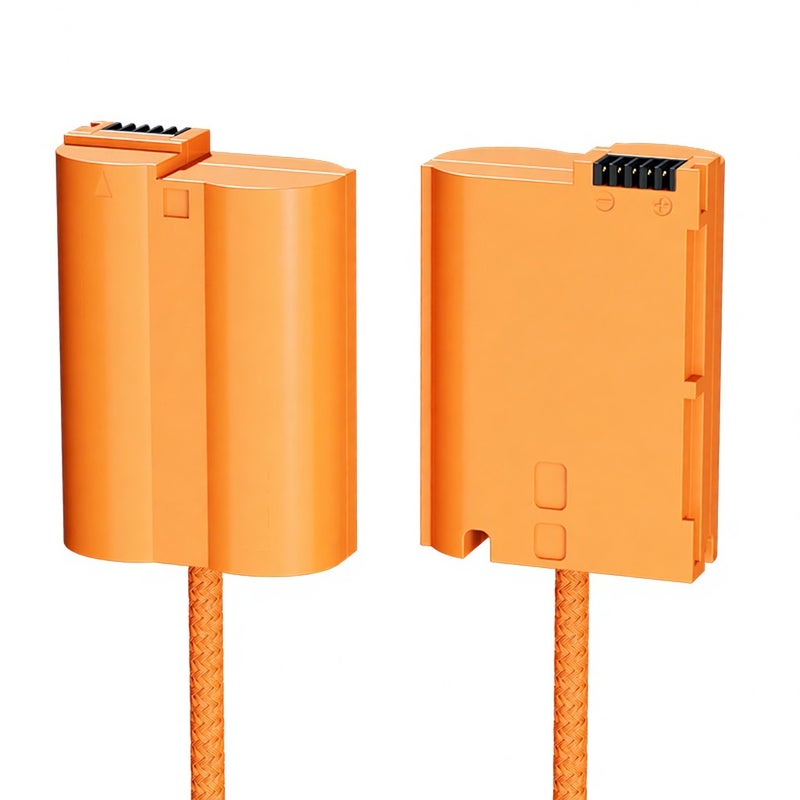 ZGCINE EN-EL15 Dummy Battery with D-Tap Connector Power Cable 60cm Long D-Tap to EN-EL15 Dummy Battery Replacement for Nikon Z8/ Zf/ Z6/ Z6II/ Z7II/ Z5/ D850/ D810/ D810A/ D780/ D750/ D610/ D500/ - Image 2