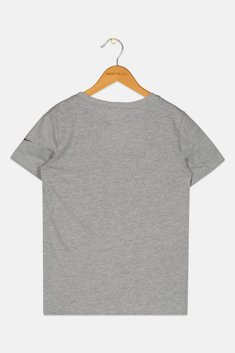 Nike 3Brand by Russell Wilson Kids Boy Graphic Print Running T-Shirt, Grey - Image 2