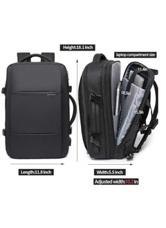 BANGE Waterproof 17 Inch Travel Backpack, Flight Approved Carry-On Backpack for International Travel, Waterproof and Durable Laptop Backpack, Large Backpack Business Weekender Duffel Backpack for Unisex…  - Image 5