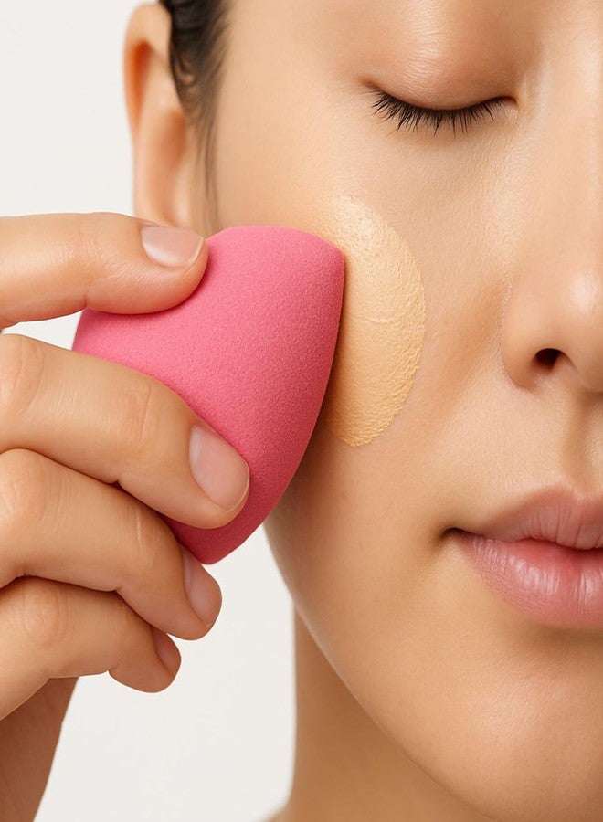 Omidazzle Midazzle 2 Pcs Beauty Blender Sponge Set, Soft Blending Puff for Full Coverage Flawless Makeup, Beauty Blender for Liquid Foundation, Cream, Powder, Wet & Dry Makeup Applicator for Girls, Women - color may vary (MIBB3002) - Image 4