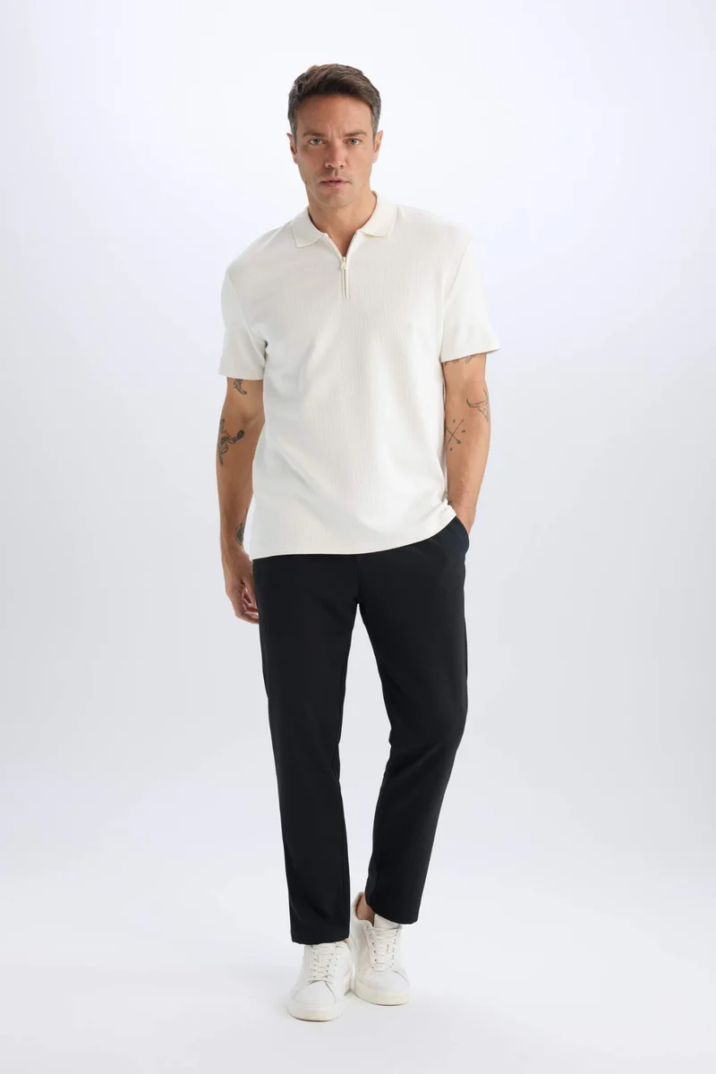 ديفاكتو Regular Fit Short Sleeve Polo Shirt