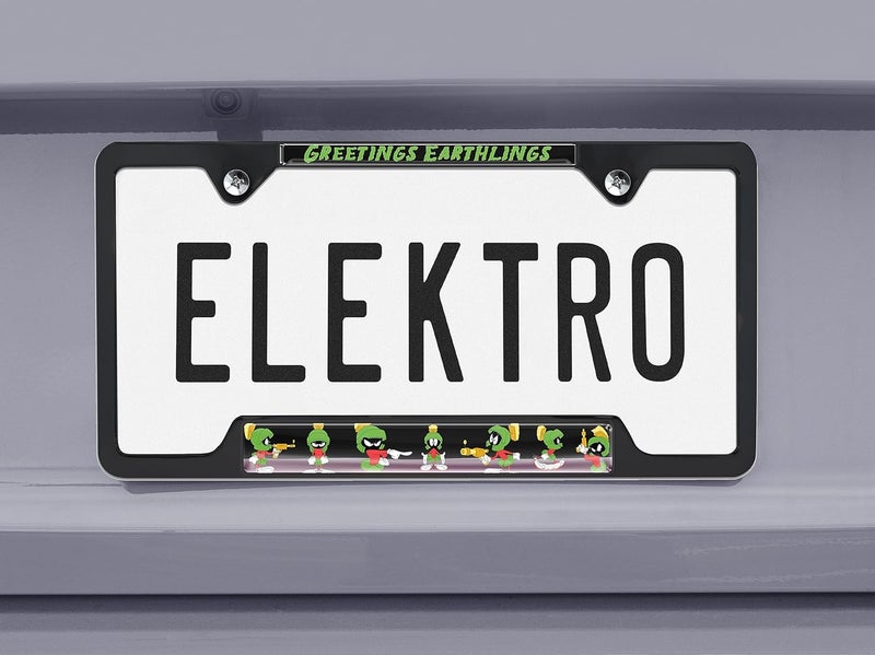Elektroplate إطار لوحة ترخيص مفتوح أسود مارفن المريخي من إلكتروبلات - Image 2