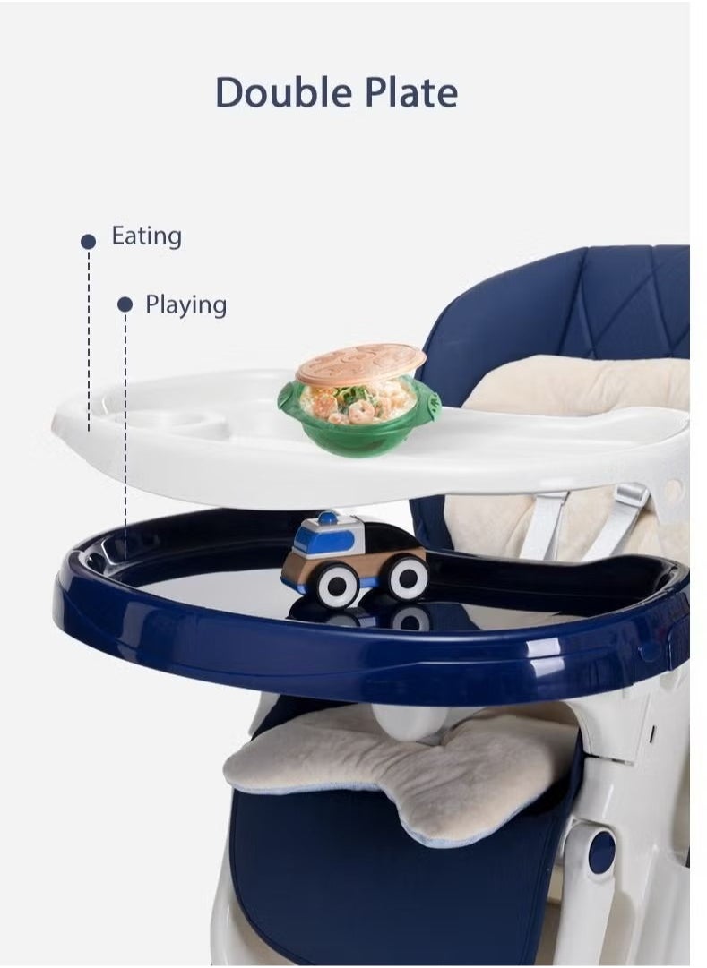 ORiTi - Multi-Function Baby High Chair, For Feeding & sleeping With Wheels & One Back Cushion - Image 1
