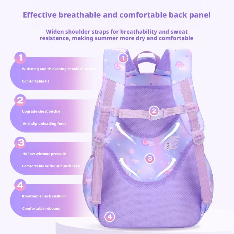 Cartoon Backpack for Girls, Lightweight School Backpack - Image 3