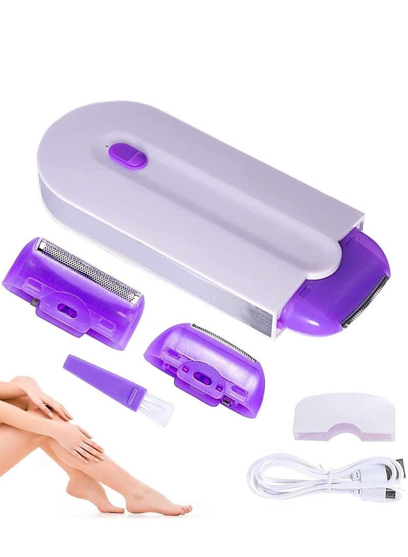 Rechargeable Epilator Remover Smooth Touch Painless Hair Removal Instant Pain Free Razor Sensor Light Technology Hair Remove Flawless Touch Facial Hair Remover Apply to Any Part of The Body - Image 2