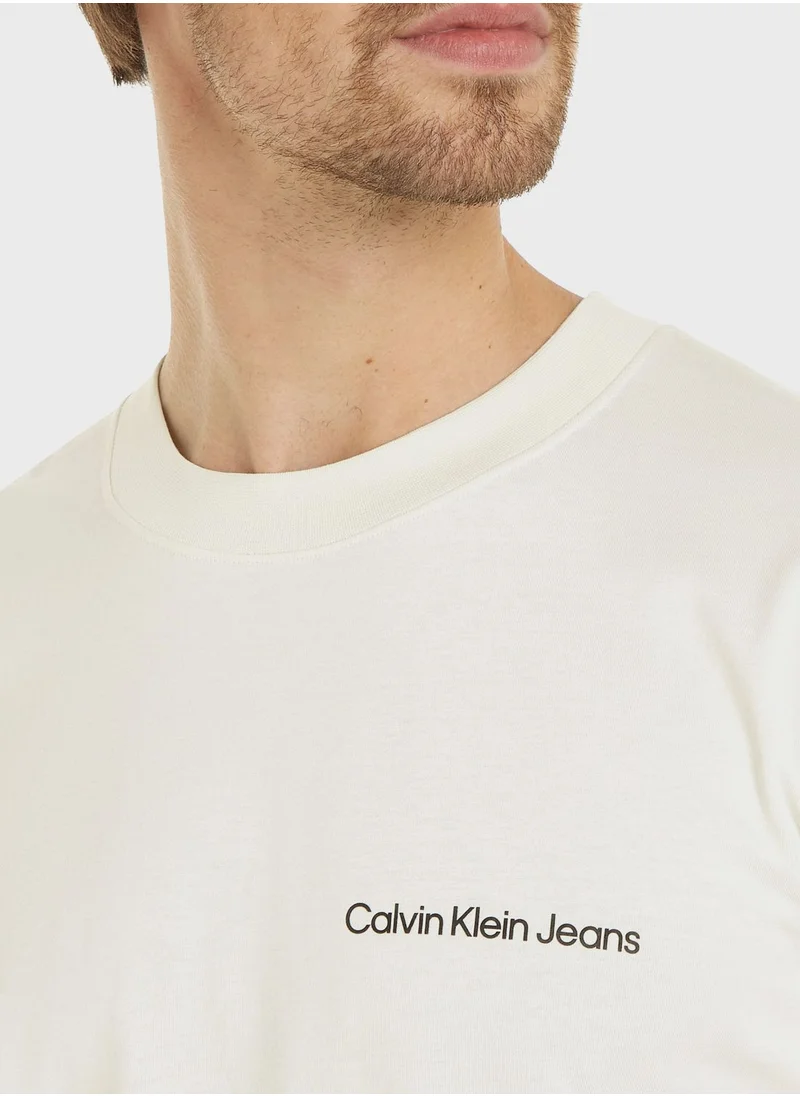 Calvin Klein Jeans Logo Crew Neck T-Shirt