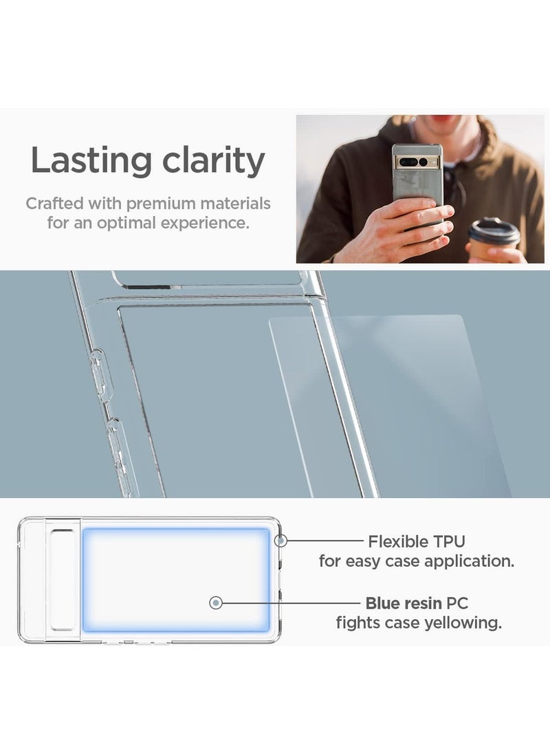 Spigen Spigen Ultra Hybrid Case Compatible with Google Pixel 7 Pro - Crystal Clear  - Image 5