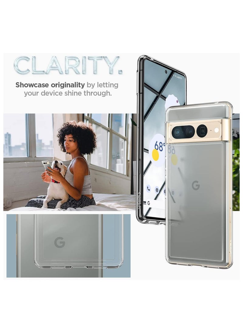 Spigen - Spigen Ultra Hybrid Case Compatible with Google Pixel 7 Pro - Crystal Clear - Image 1