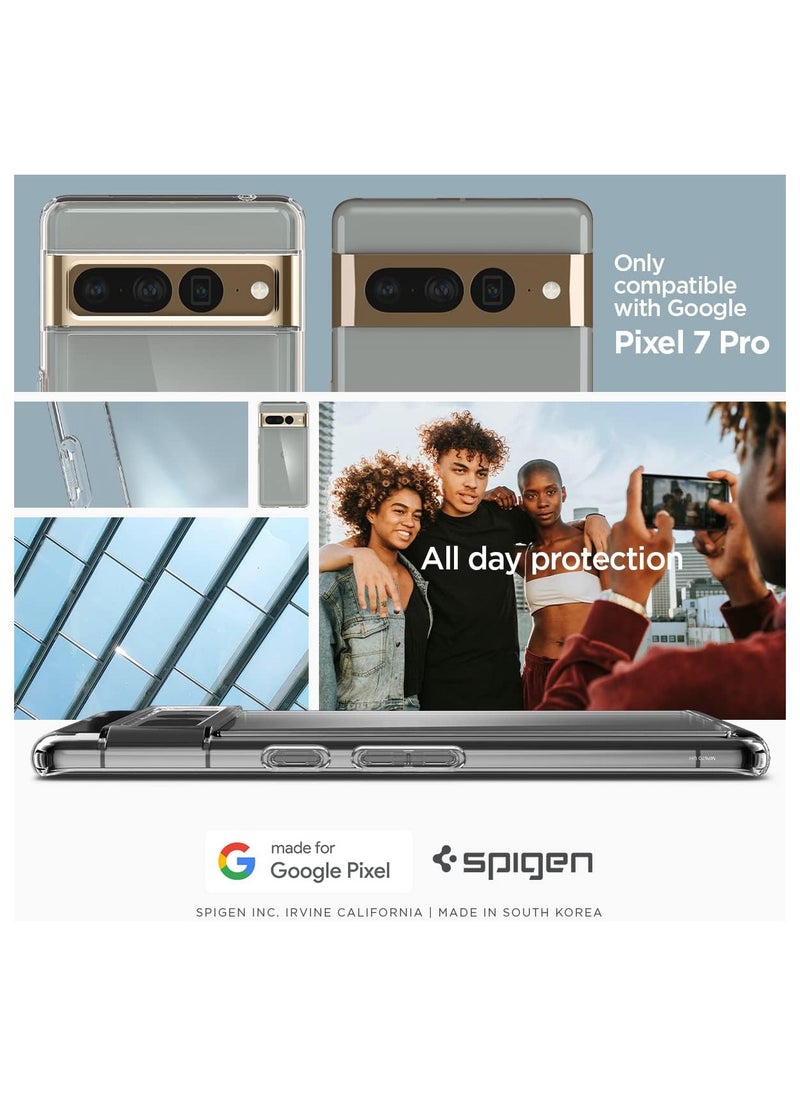Spigen - Spigen Ultra Hybrid Case Compatible with Google Pixel 7 Pro - Crystal Clear - Image 1