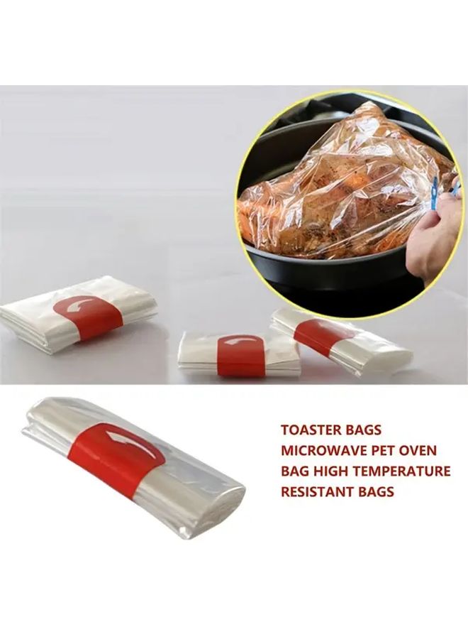 10pcs Large Roasting Bags For Meat Vegetables Durable Polypropylene Microwave Safe Kitchen Essentials - Image 4
