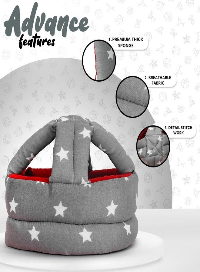 DAGDIYA Baby Head Protector & Cushion Toddler Backpack - Baby Safety Products for Toddler Walker | Back Protection for Crawling & Walking Combo Pack (Grey) - Image 3