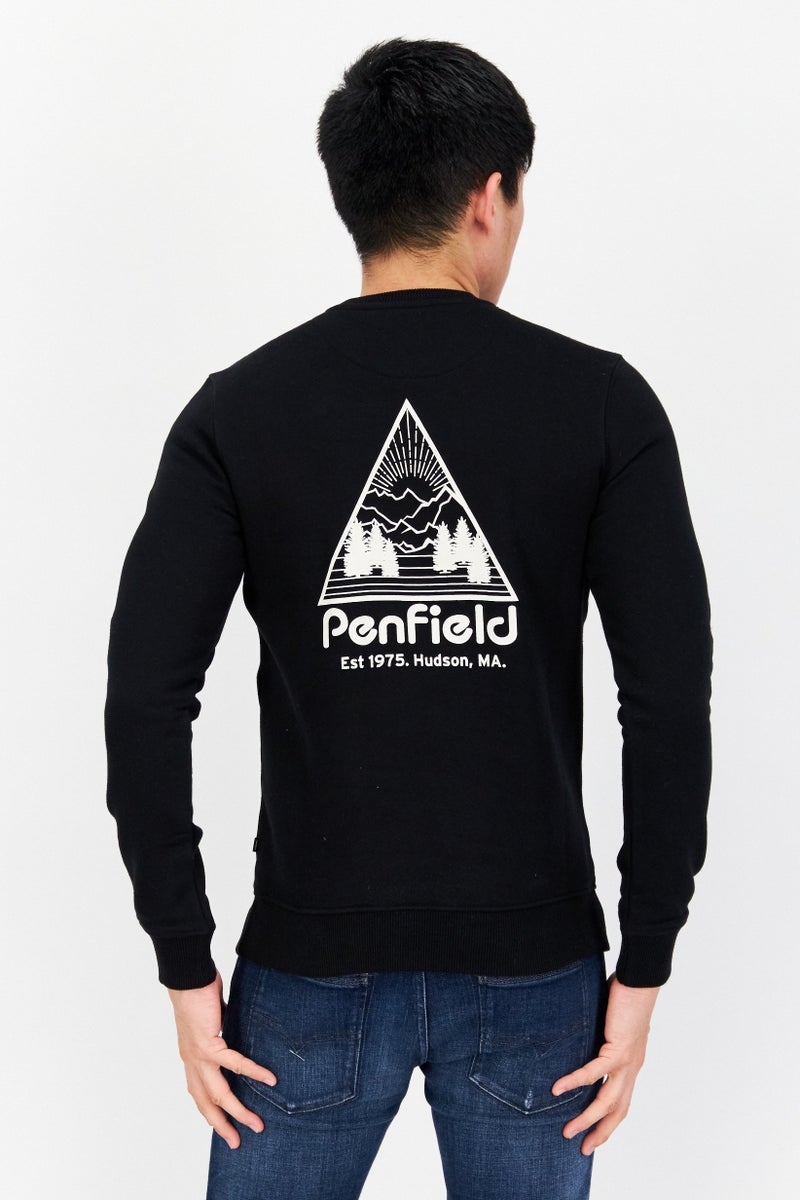 Penfield Men Crew Neck Long Sleeve Sweatshirt, Black - Image 4