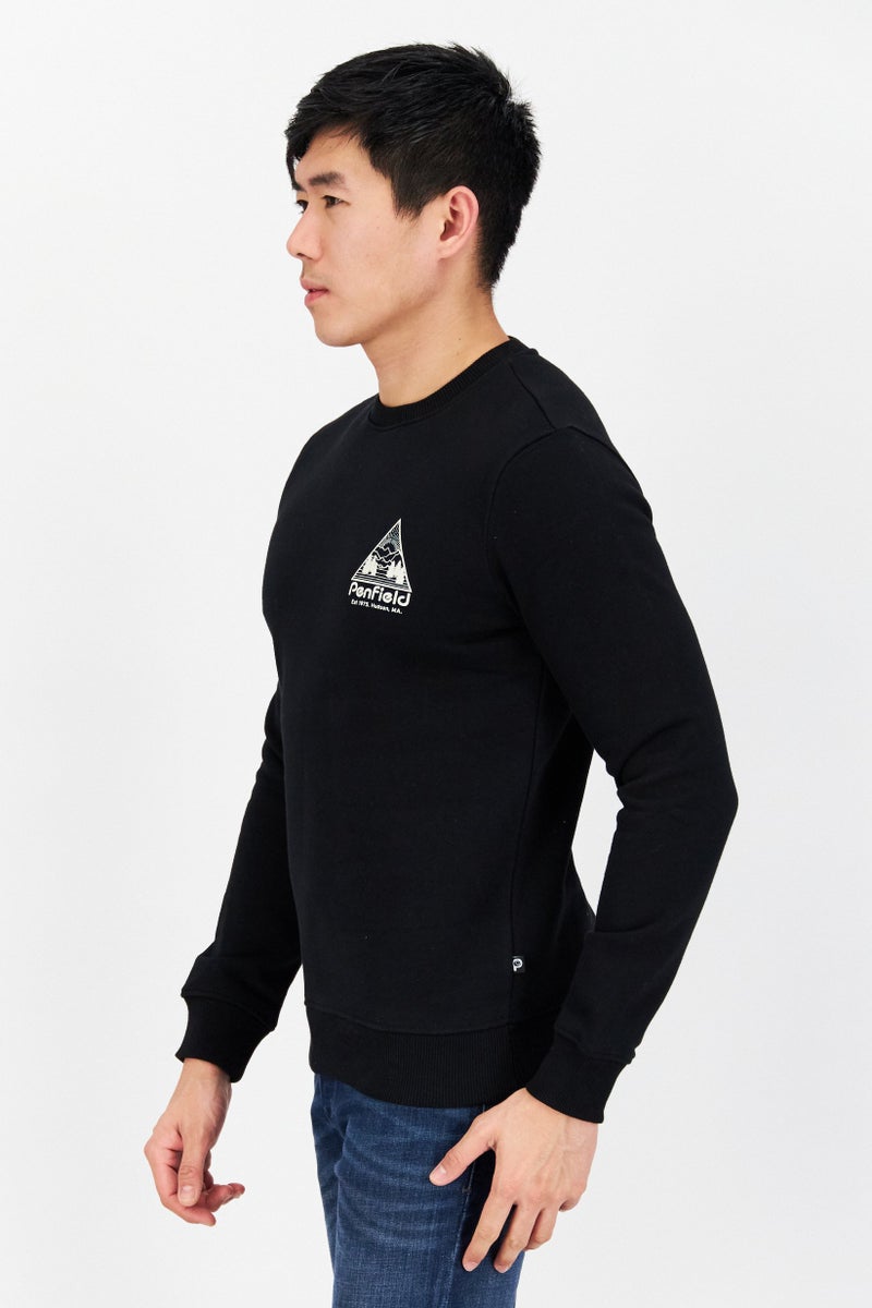 Penfield Men Crew Neck Long Sleeve Sweatshirt, Black - Image 2